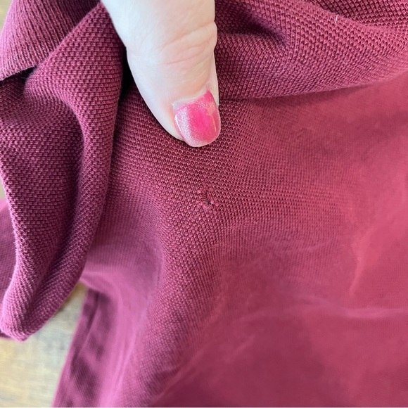 Boys Polo Ralph Lauren maroon polo 100% cotton shirt size medium 10-12 - Picture 4 of 4